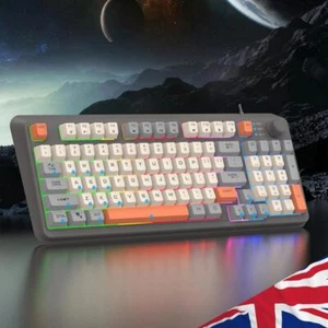 K82 Gaming Keyboard RGB Light Gamer Keypad USB Port for Notebook Laptop Desktop - Picture 1 of 7