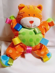 Taggies Katze Tiger Plüsch Baby Spielzeug Orange Satin Tags Tabs Stofftier Lovey Mary Meyer - Bild 1 von 8