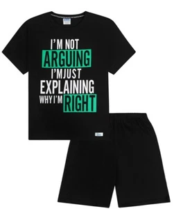 I'm Not Arguing I'm Just Explaining Why'm I'm Right kurzer Pyjama aus Baumwolle - Bild 1 von 1