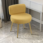 Dressing Table Vanity Stool Makeup Seat Small Dining Chairs with Gold Metal Legs