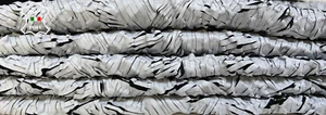 LIGHT GRAY TEXTURED Soft Italian Stretch Lamb leather 2 skins 10sqf 1.0mm #B6520 - Picture 1 of 7