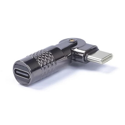 Right Angle USB C Male to Female Extender 60W Type C Adapter for Computer - Image 1 of 4