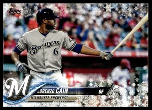2018 Topps Holiday Lorenzo Cain #161 - Picture 1 of 2