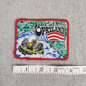 Vintage 3.5" x 2.5" Rectangle Patch Patches Opryland USA Grizzly River Rampage - Picture 1 of 2