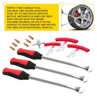 耐用轮胎勺杆越野自行车割草机摩托车轮胎更换工具套件 — 第 1/4 张图片