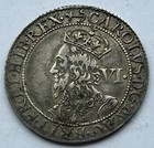 1638-9 Charles I Briot’s Milled Silver Sixpence Coin mm Anchor