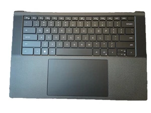 Dell XPS 15 9500 9510 Palmrest Green Synaptic Touchpad US Keyboard 05y9t0 B19 - Afbeelding 1 van 2
