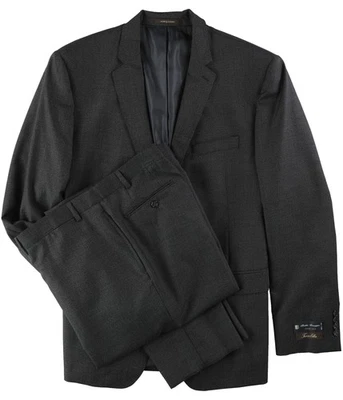 Tasso Elba Plain Basic Suit Black 48 Long / 43W x UnfinishedL - Image 1 of 2