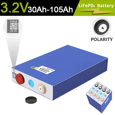 Liitokala 3.2V 105Ah 50Ah 30Ah Lifepo4 Battery High Drain Lot for DIY 12V Solar - Image 1 of 4