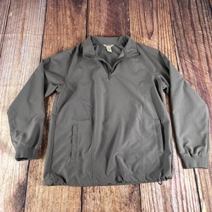Duluth Trading Co 1/4 Zip Pullover Jacket Men's Size M Windbreaker Gray - Picture 1 of 6