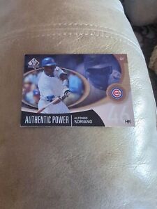 2007 SP Authentic Authentic Power Cubs Baseball Card #AP4 Alfonso Soriano