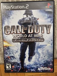 Call of Duty: World at War -- Final Fronts (Sony PlayStation 2, 2008) Authentic - Picture 1 of 1