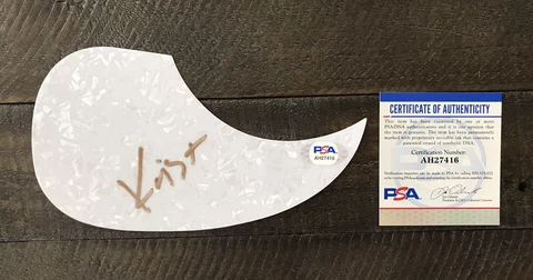 Krist Novoselic Signed Acoustic Pickguard Nirvana Superstar PSA Cover