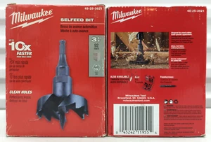 Milwaukee 48-25-3621 3-5/8 Zoll Selfeed Bit mit 1/2 Zoll 3-gefrästem Flachschaft - Bild 1 von 4
