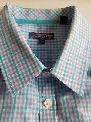 Camisa masculina xadrez manga longa Jeremy Argyle NYC tamanho grande - Imagem 1 de 4