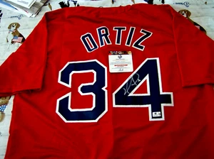 David Ortiz Boston Red Sox Autographed Custom Baseball Jersey w/coa - Picture 1 of 3