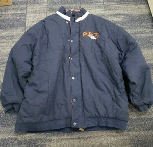 VTG Denver Broncos NFL Starter Puffer Jacket Mens XL (Korea) *Missing Hood* - Picture 1 of 24