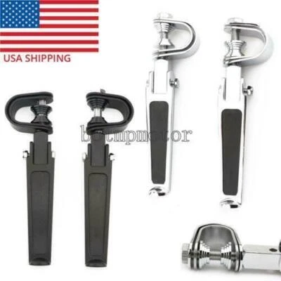 1'' to 1-1/4" U-Clamp Highway Foot Pegs for Honda VTX1300C VTX1300R  VTX1800 - Image 1 of 3