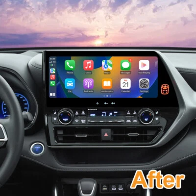 12.3Inch Car GPS Player For Toyota Highlander 2021-2024 Radio Stereo Navi Audio - Image 1 of 4