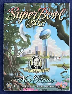 Programma gioco souvenir Super Bowl XXXI vintage 1997 / Packers over Patriots - Foto 1 di 13