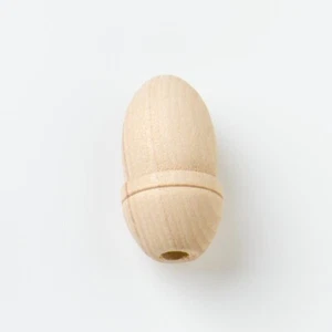 New 100 X Acorn Cord Pull Weights For Light Switches Wooden Extra Large 52mm - O - Picture 1 of 1