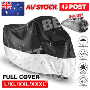 Motorcycle Cover Motorbike Cruiser Scooter Motor Bike Waterproof Storage - Picture 1 of 16