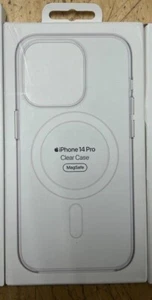 Original Apple Silicone Soft Case with MagSafe for Apple iPhone 14 Pro Clear - Photo 1 sur 1