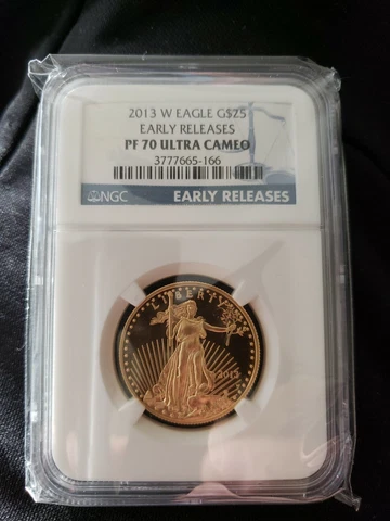 2013-W NGC PF70 Ultra Cameo Early Releases $25 Gold American Eagle, PERFECT 👌 Cover