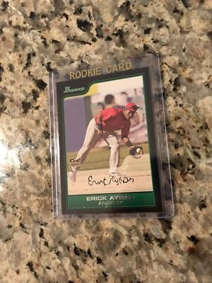 Tarjeta de novato Bowman Erick Aybar # 43 RC 2006 Foto 1 de 2