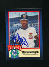 1995 Team Set #15 Kevin Morgan Binghamton Mets signed auto autograph