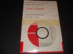 Compaq Monitor Users Guide 5500,7500, 7550 and 9500 Sealed - Picture 1 of 2