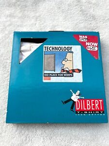Dilbert Vintage Herren T-Shirt Technologie kein Platz für Schwimps 1990er Jahre Scott Adams