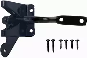 Heavy-Duty Self-Locking Gate Latch for Wood Fence Gate - Automatic Gravity Lever - Picture 1 of 12
