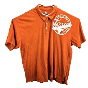 NCAA Knights Apparel Men's Shirt Size 3XL S/S 3 Button Up Rust TX Longhorns Logo - Picture 1 of 10
