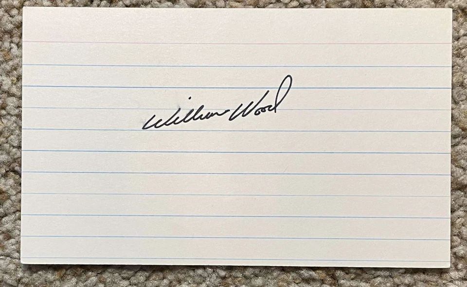 Tarjeta firmada por Wilbur Wood - Medias Blancas debut de los Medias Rojas 1961 - ligeras manchas Foto 1 de 1