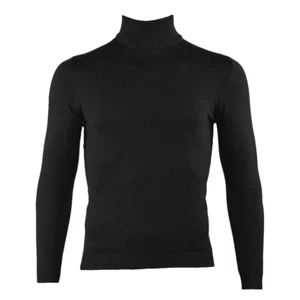 Lavane' 501M L/S Slim Fit Mock Neck Black - Picture 1 of 8