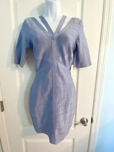 New Venus Light Blue Bandage Slimming Strap Detail Dress S - Picture 1 of 3