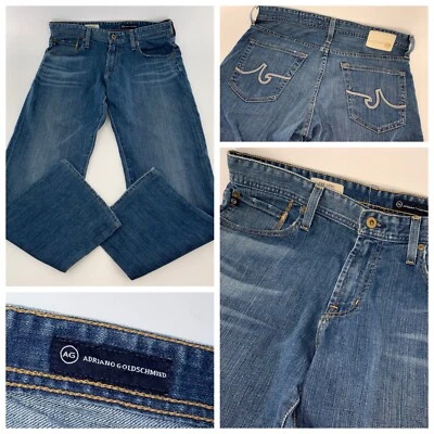 Adriano Goldschmied The Hero Jeans 33x30 Blue Cotton Poly Relaxed Fit YGI R4-97 - Image 1 of 4