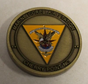 Cherry Point Marine Corps Air Station Challenge Coin - Bild 1 von 2