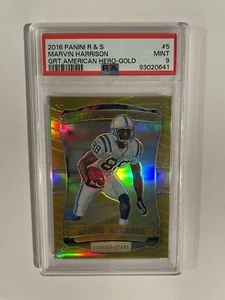 2016 Panini Rookie and Stars #5 Marvin Harrison Great American Gold/25 PSA 9 - Bild 1 von 2