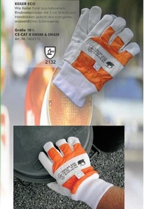 3 Paar Forsthandschuhe Gr.10,5 KEILER ECO, Neu, Leder, geprüft - Bild 1 von 6