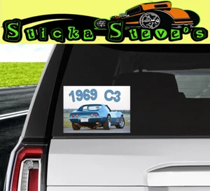 Corvette 1969 C3 Chevrolet Cool Vinyl Sticker Decal - Picture 1 of 2