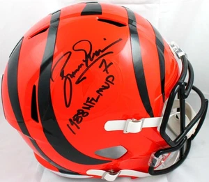 Boomer Esiason Signed Cincinnati Bengals F/S Speed Helmet w/NFL MVP-BeckettWHolo - Picture 1 of 7