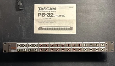 TASCAM Patch Bay  PB-32 P + Owners Manual/Studio Patchbay - Bild 1 von 3