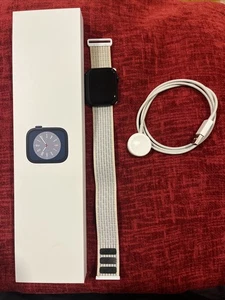 Apple Watch Series 8 45mm Aluminum Midnight   A2774 W/ Box Good Condition - Picture 1 of 11