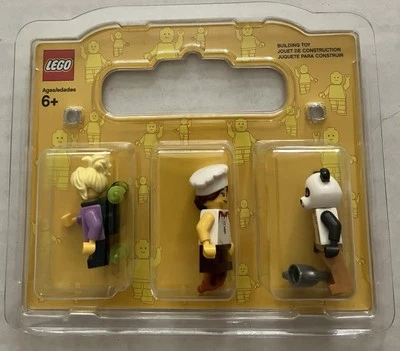 Lego Minifigure 3-Pack 852766 Camper Chef and Panda Item No. 4570203 Ages 6+ NIP - Image 1 of 4