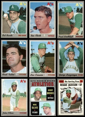 1970 Topps Oakland Athletics Near Team Set 5 - EX 7113834 (19 / 32 cards) - Image 1 of 2