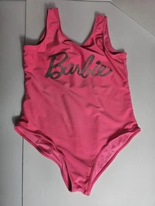 Kids Pink Barbie One Piece Swimsuit Girls XL Size 16 - Picture 1 of 3