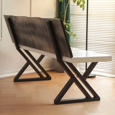 Patas de banco 16 pulgadas triángulo metal silla base patas con respaldo soporte juego o... Foto 1 de 4