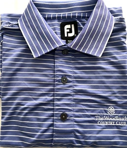 🔥FOOTJOY FJ GOLF Camisa polo de golf a rayas para hombre AZUL MARINO BORDADO LOGOTIPO TALLA MEDIANA - Imagen 1 de 18